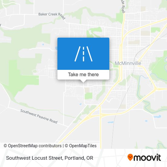 Southwest Locust Street map