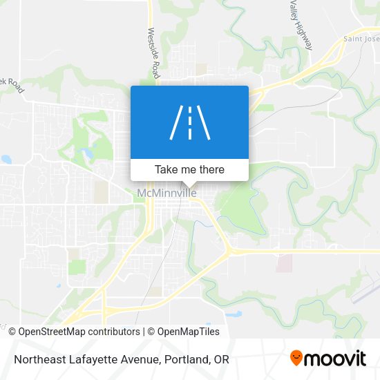 Mapa de Northeast Lafayette Avenue