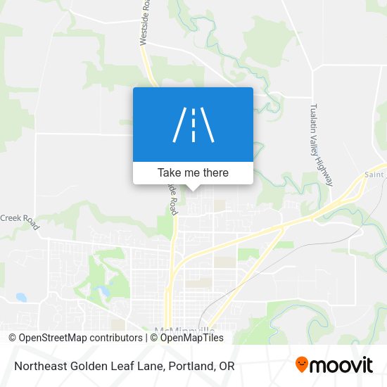 Northeast Golden Leaf Lane map