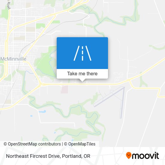 Northeast Fircrest Drive map