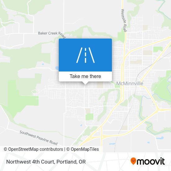 Northwest 4th Court map