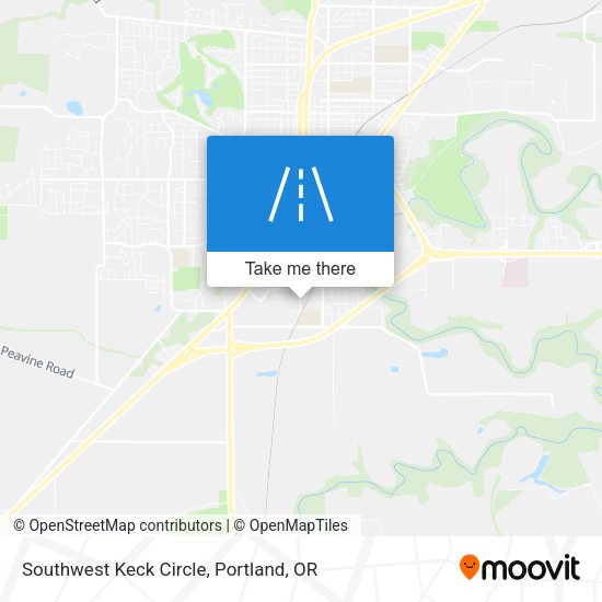 Southwest Keck Circle map