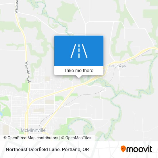 Northeast Deerfield Lane map