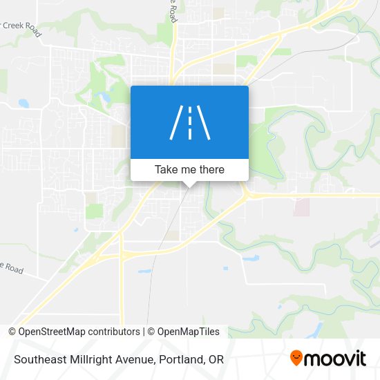 Southeast Millright Avenue map