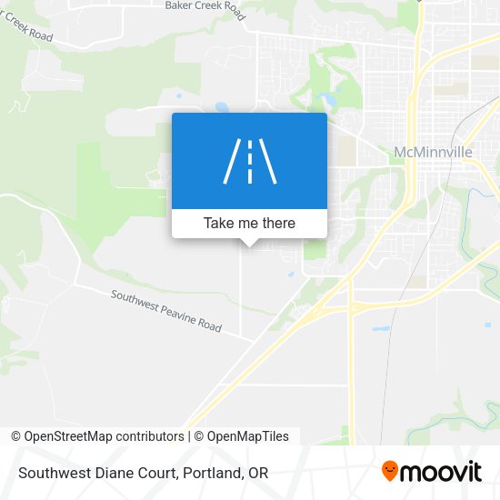 Southwest Diane Court map