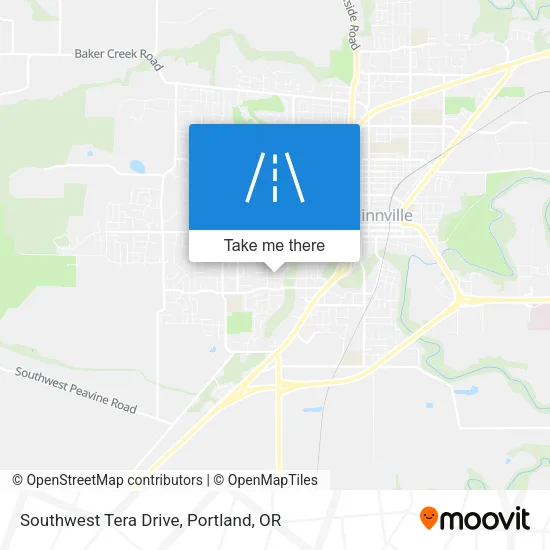 Southwest Tera Drive map