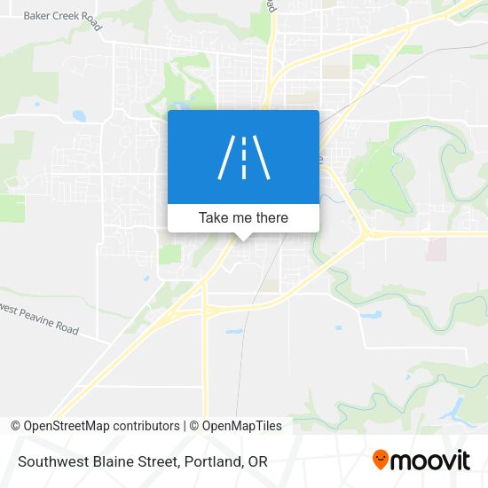 Mapa de Southwest Blaine Street