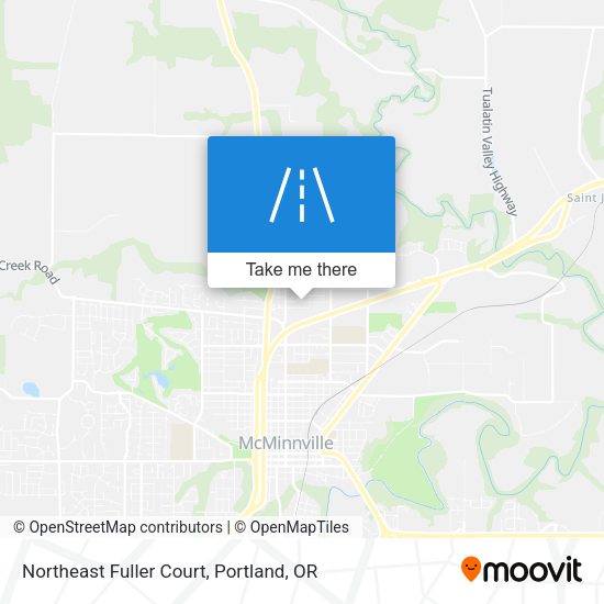 Northeast Fuller Court map