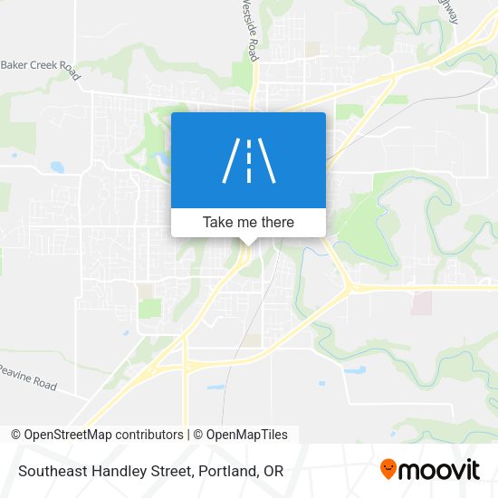 Southeast Handley Street map