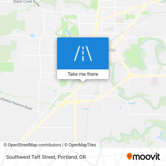 Southwest Taft Street map