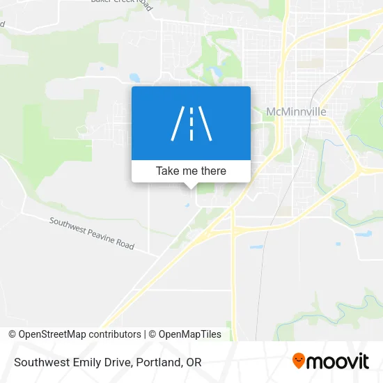 Southwest Emily Drive map