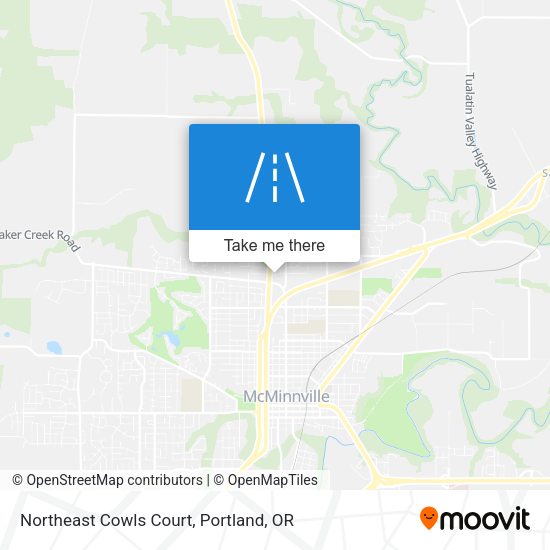 Northeast Cowls Court map