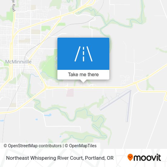 Northeast Whispering River Court map