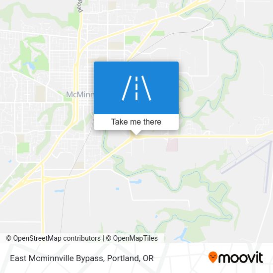 East Mcminnville Bypass map