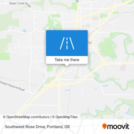 Mapa de Southwest Rose Drive