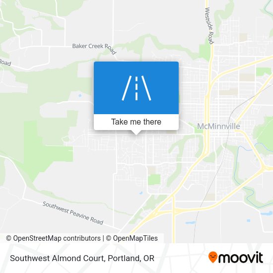 Southwest Almond Court map