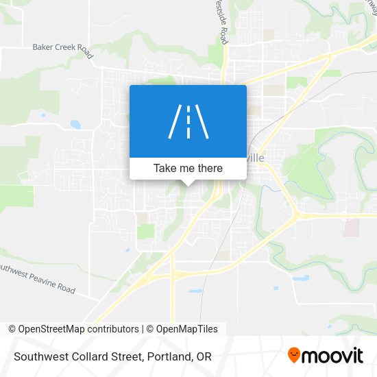 Southwest Collard Street map