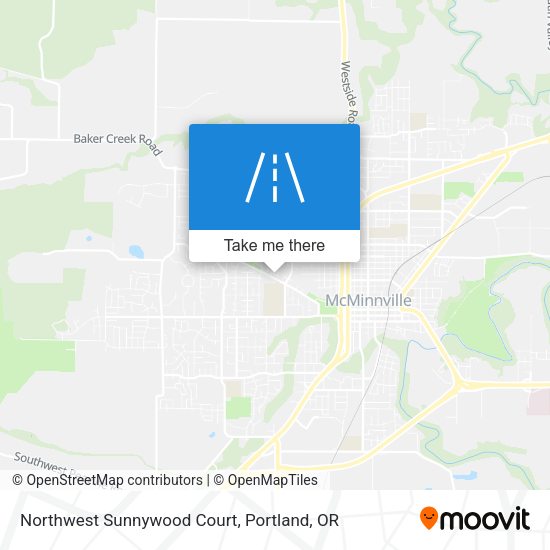 Northwest Sunnywood Court map