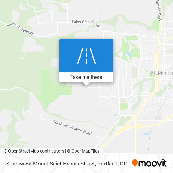 Mapa de Southwest Mount Saint Helens Street