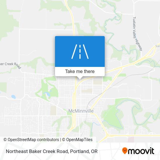 Mapa de Northeast Baker Creek Road