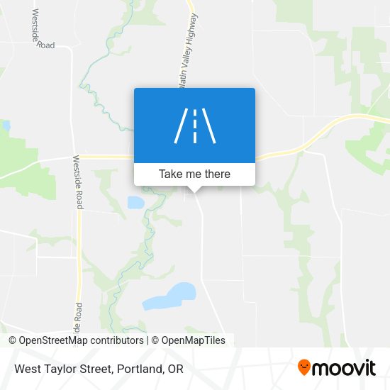 West Taylor Street map