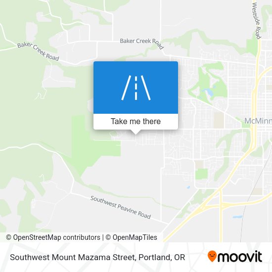 Mapa de Southwest Mount Mazama Street