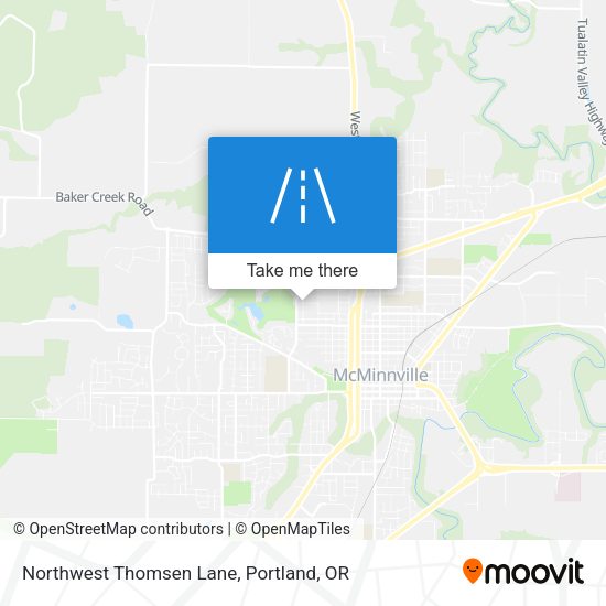 Mapa de Northwest Thomsen Lane