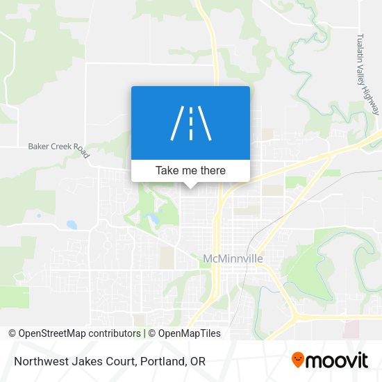 Mapa de Northwest Jakes Court