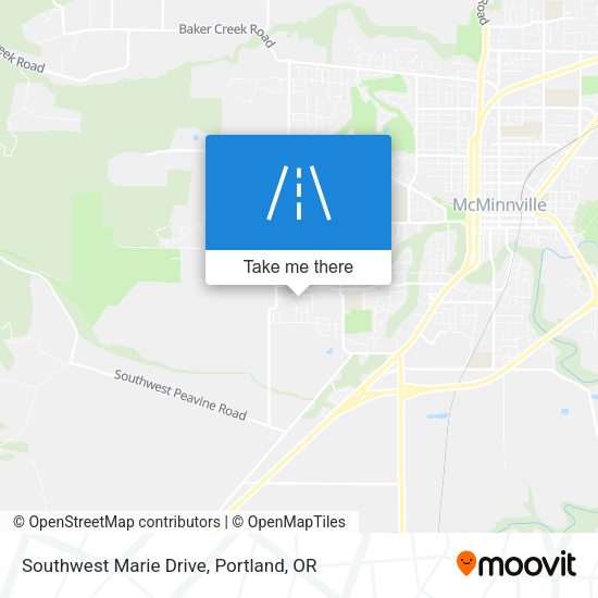 Southwest Marie Drive map