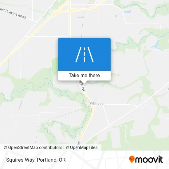 Squires Way map