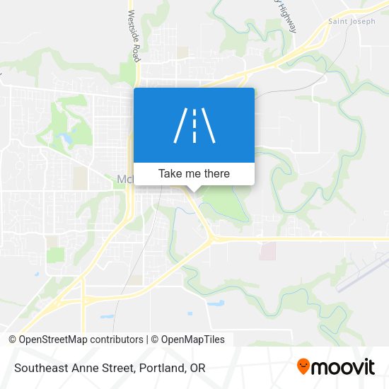 Southeast Anne Street map