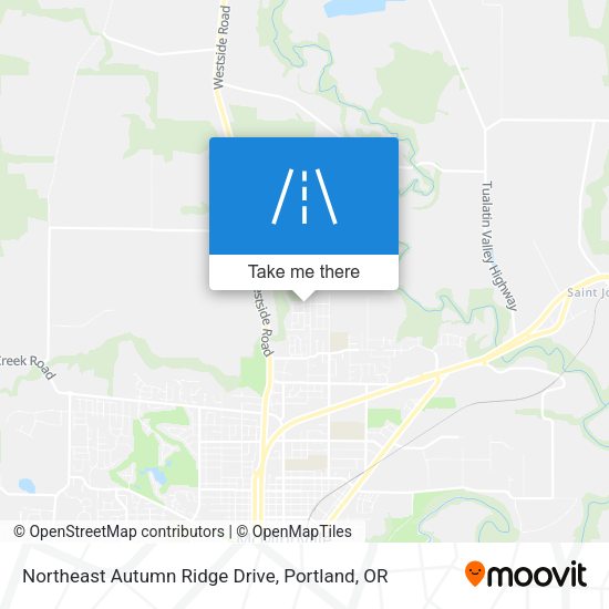 Northeast Autumn Ridge Drive map