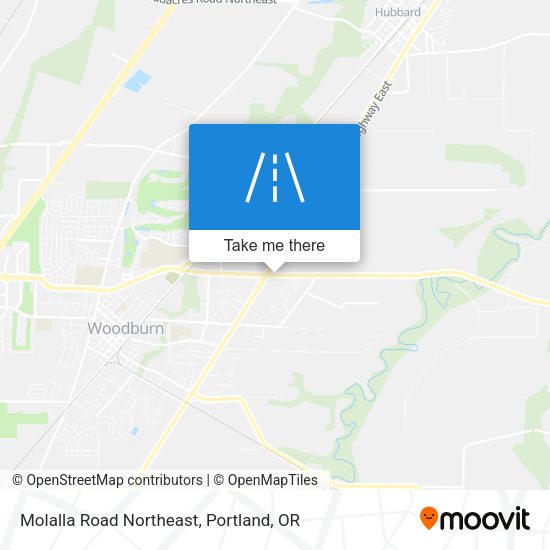 Molalla Road Northeast map