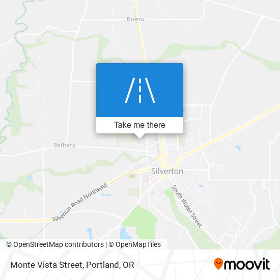 Monte Vista Street map