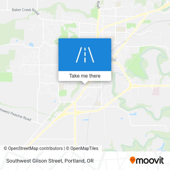 Southwest Gilson Street map