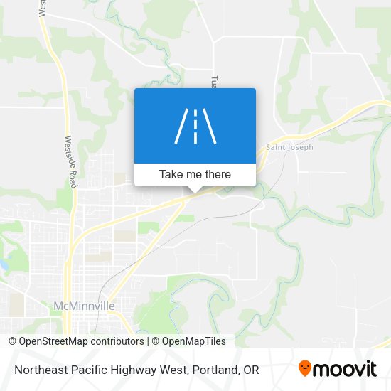 Northeast Pacific Highway West map