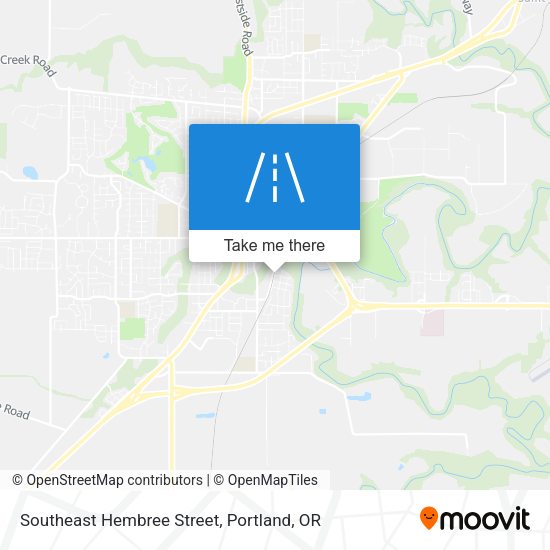 Southeast Hembree Street map