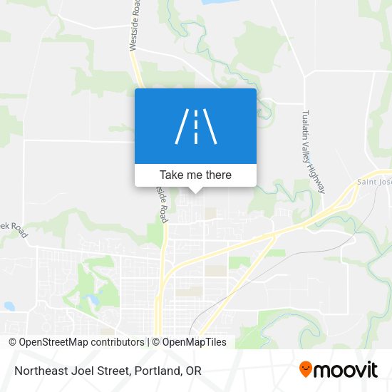 Mapa de Northeast Joel Street