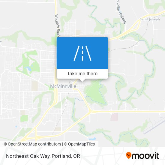 Northeast Oak Way map