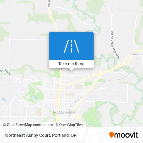 Northeast Ashby Court map