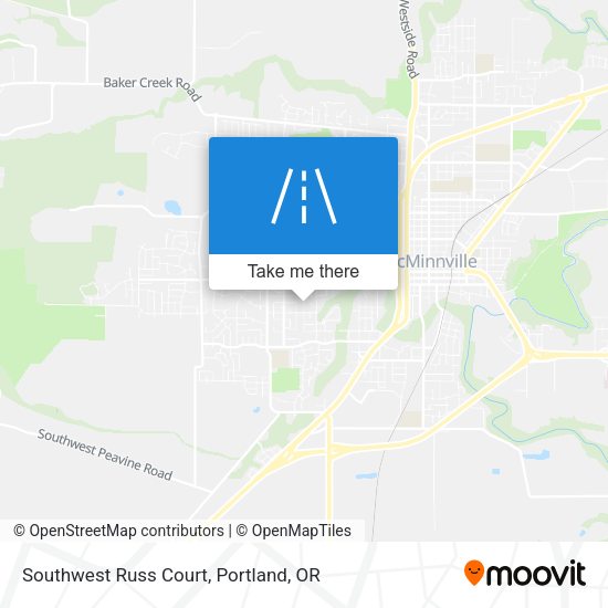 Southwest Russ Court map