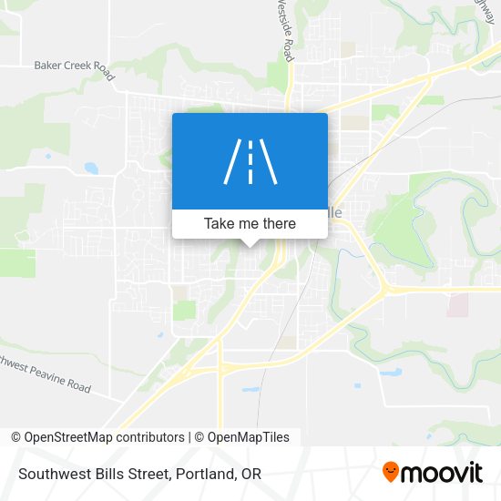 Mapa de Southwest Bills Street