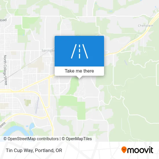 Tin Cup Way map