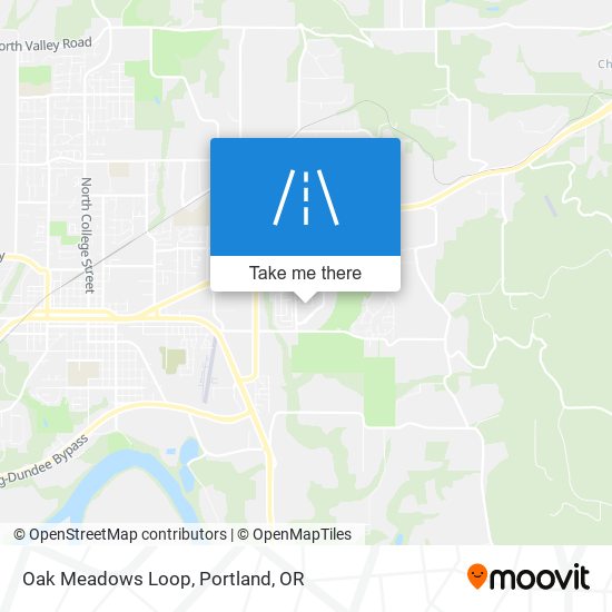 Oak Meadows Loop map