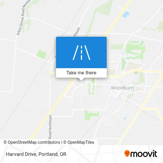 Harvard Drive map