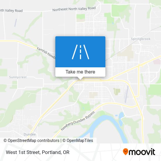 Mapa de West 1st Street