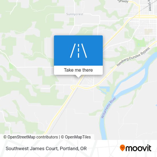 Mapa de Southwest James Court