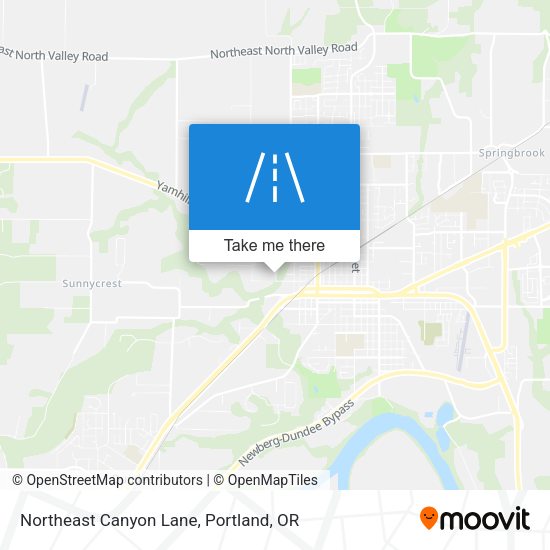 Northeast Canyon Lane map