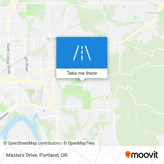 Masters Drive map