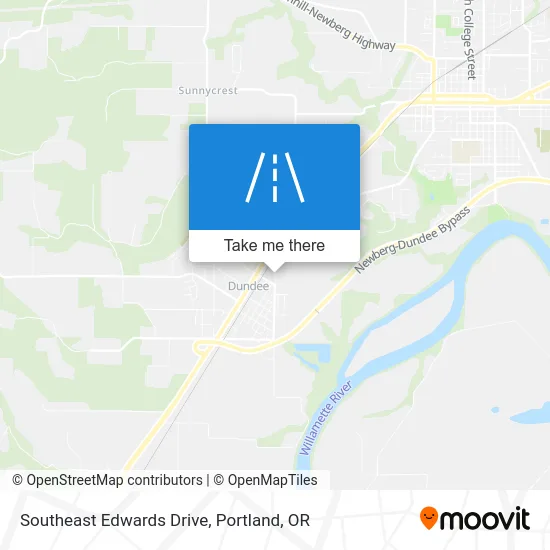 Southeast Edwards Drive map